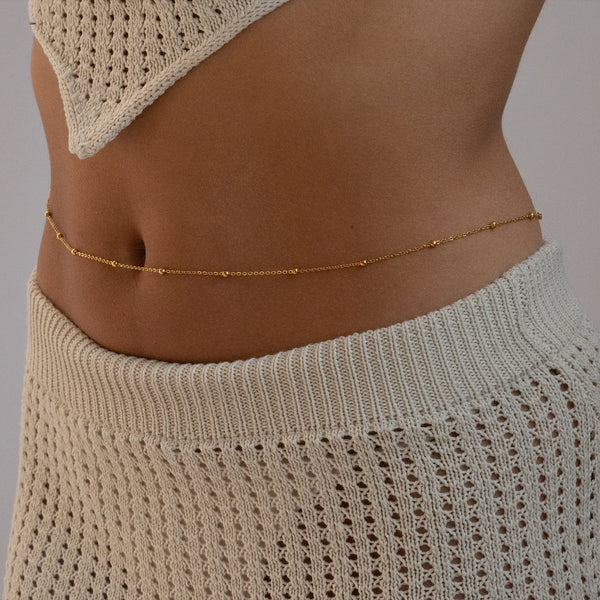 Gold Beaded Belly Chain